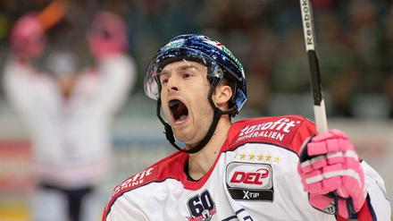Keiner jubelt so oft bei den Eisbären. Petr Pohl.