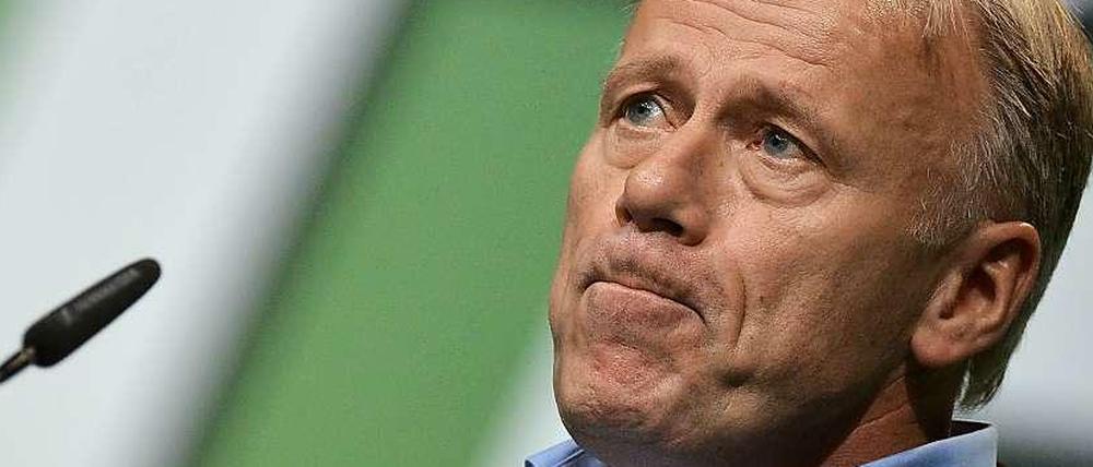 Der frühere Umweltminister Jürgen Trittin (Grüne) hat Ärger mit der eigenen Parteispitze.