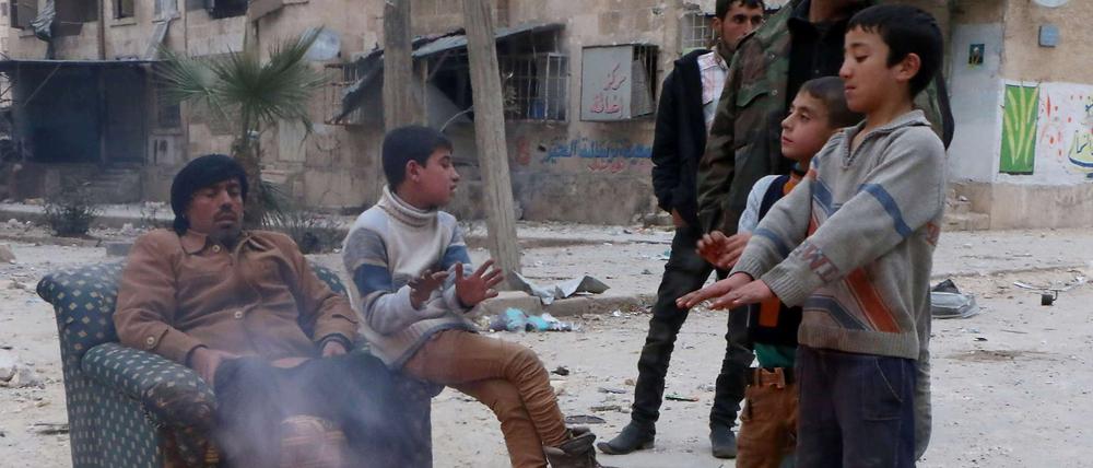 Verzweifelte Lage. In Syrien haben Millionen Menschen ihre Heimat verloren und sind auf der Flucht. 