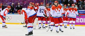 Aus der Traum! Russland scheitert im Viertelfinale des olympischen Eishockeyturniers.