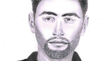 Die Polizei sucht mit einem Phantombild nach dem mutmaßlichen Täter.