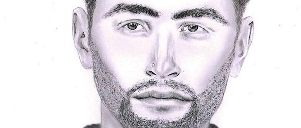 Die Polizei sucht mit einem Phantombild nach dem mutmaßlichen Täter.