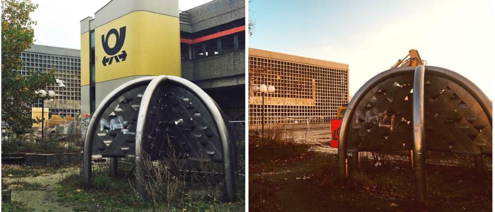 Der Postbrunnen steht vor seit 1980 - die Post dahinter nicht mehr.