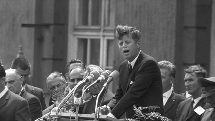 John F. Kennedy 1963 in Berlin-Schöneberg.