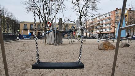 Ein Spielplatz in Kreuzberg. 