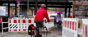 Baustellen bedeuten für Fahrradfahrende regelmäßig Herausforderungen.