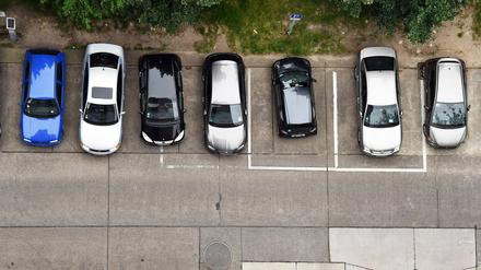 Parkplätze nehmen einen beträchtlichen Teil von Berlin ein. 