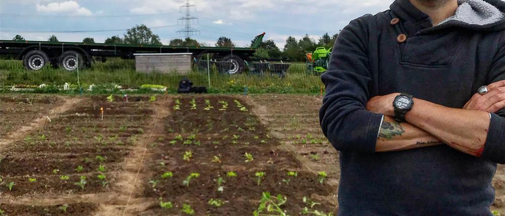 Früher war er Musicaldarsteller, heute arbeitet Kaj Binder auf dem Feld. 