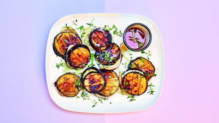 Auberginen mit Honig und Thymian