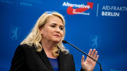 Kristin Brinker ist die Vorsitzende der Berliner AfD.