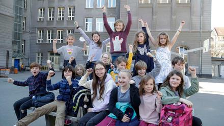 Sie sind ganz vorn dabei: Die Redakteurinnen und Redakteure der Friedenauer Gemeinschaftsschule.