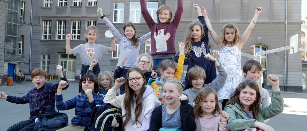 Sie sind ganz vorn dabei: Die Redakteurinnen und Redakteure der Friedenauer Gemeinschaftsschule.