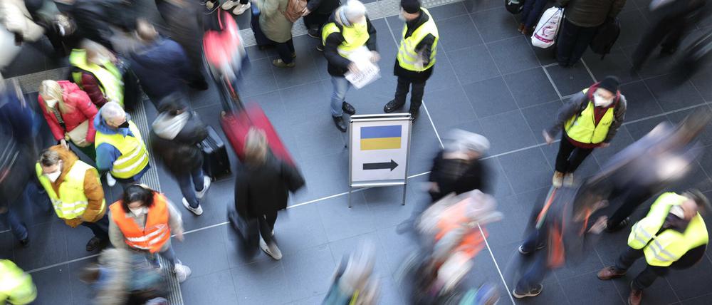Ankunft am Berliner Hauptbahnhof.