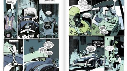 Afrikanischer Held: Eine Doppelseite aus dem Comic "Captain Rugged".