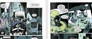 Afrikanischer Held: Eine Doppelseite aus dem Comic "Captain Rugged".