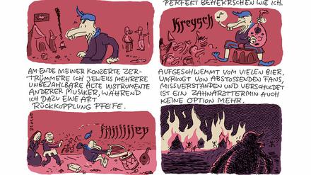 Philosophisch-humoristische Familienepisoden: Von Leo Leowalds „Zwarwald“-Strips ist kürzlich der Sammelband „Stopptanz“ erschienen.
