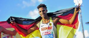 Amanal Petros gelang in Valencia in 2:07:18 Stunden ein neuer deutscher Landesrekord.