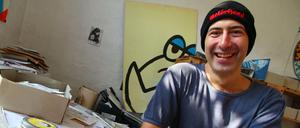 Bei der Arbeit. Fil in seinem Atelier in Prenzlauer Berg.