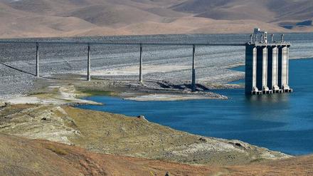 Trocken. Stauseen, wie das San-Luis-Reservoir, haben kaum noch Wasser. 