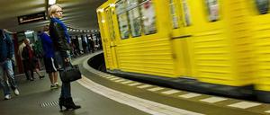 Eine Berliner U-Bahn.