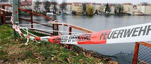 Der Unfallort wurden nach dem Unglück behelfsmäßig abgesperrt.