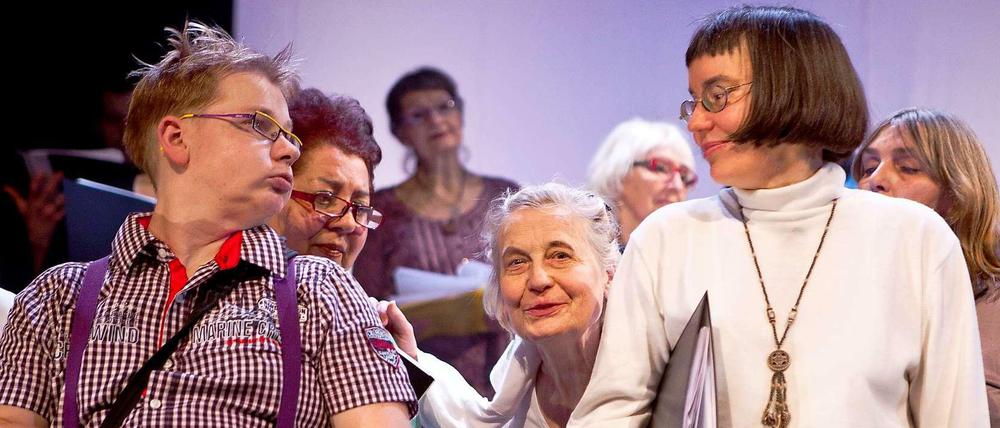 Die Mitglieder des Berliner Straßenchors