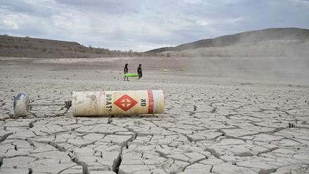 Der ausgetrocknete US-Stausee Lake Mead nahe Las Vegas am 23. Juli