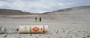 Der ausgetrocknete US-Stausee Lake Mead nahe Las Vegas am 23. Juli