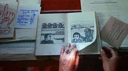 Broschüre mit antisemitischen Darstellungen von 1988. So ist sie bei der Documenta ausgelegt.