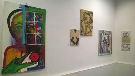 Kunst im Altbau bei Kunstraum Ko in der Meraner Straße.