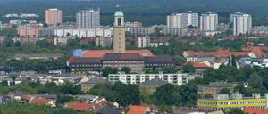 Im Zentrum: das Rathaus Spandau.