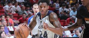 Weitgereist. Gerald Robinson, hier im Trikot des Summer-League-Teams der Memphis Grizzlies, stand schon in Belgien, Israel, Lettland, Frankreich und dem Iran unter Vertrag.