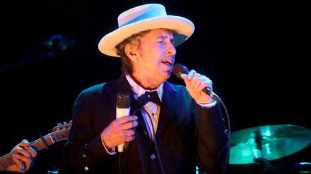 Nobelpreisträger Bob Dylan bei einem Konzert in Spanien.