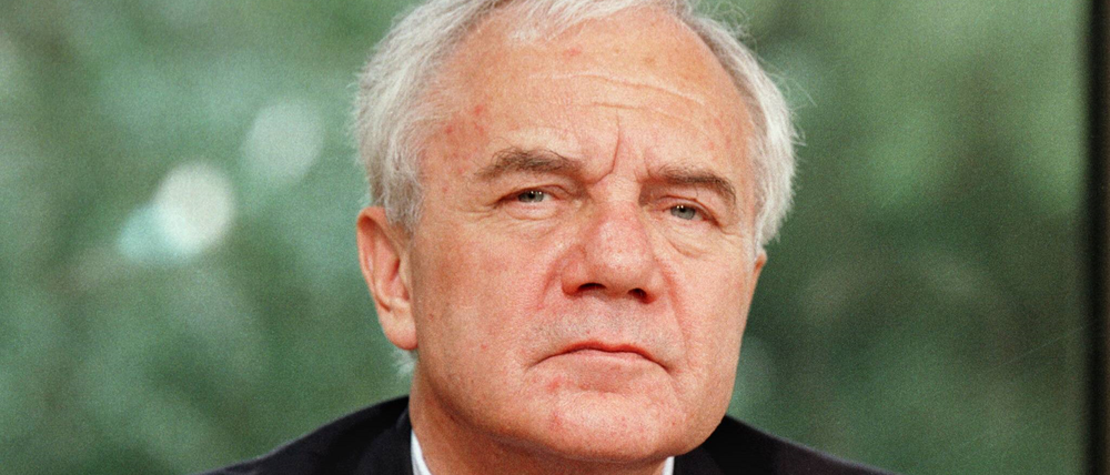 Kritisch gewürdigt. Brandenburgs erster Ministerpräsident Stolpe.