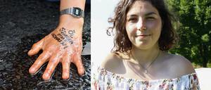 Lea Bonasera ist Aktivistin der Gruppe „Letzte Generation“, deren Mitglieder sich bei Protesten auf die Straße kleben.