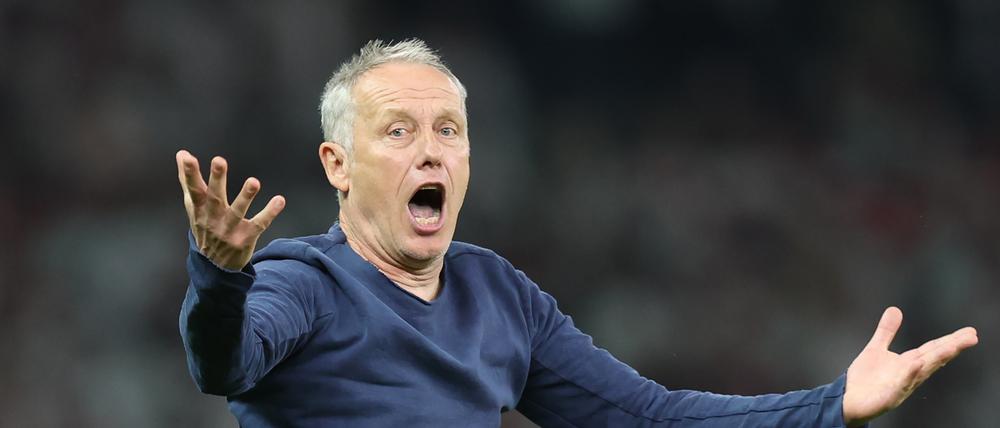 Christian Streich ist ein sehr emotionaler Trainer. 