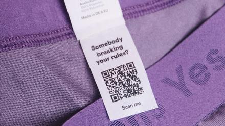 Der Slip mit QR-Code