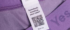 Der Slip mit QR-Code