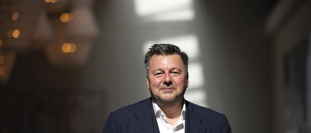 Andreas Geisel, Senator für Stadtentwicklung und Bauen, auf dem Landesparteitag der Berliner SPD in Berlin. 