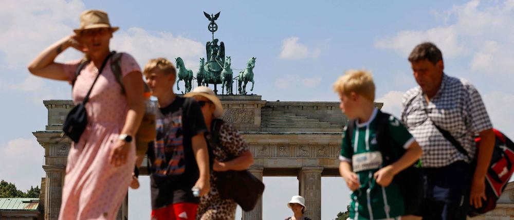Touristen in Berlin.