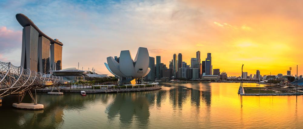 Panorama von Singapur.