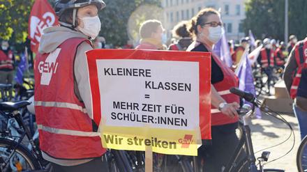 Lehrerinnen und Lehrer haben bereits im vergangenen Jahr für kleinere Klassen gestreikt.