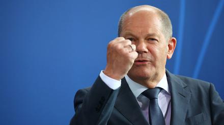 Der Bundeskanzler Olaf Scholz (SPD).
