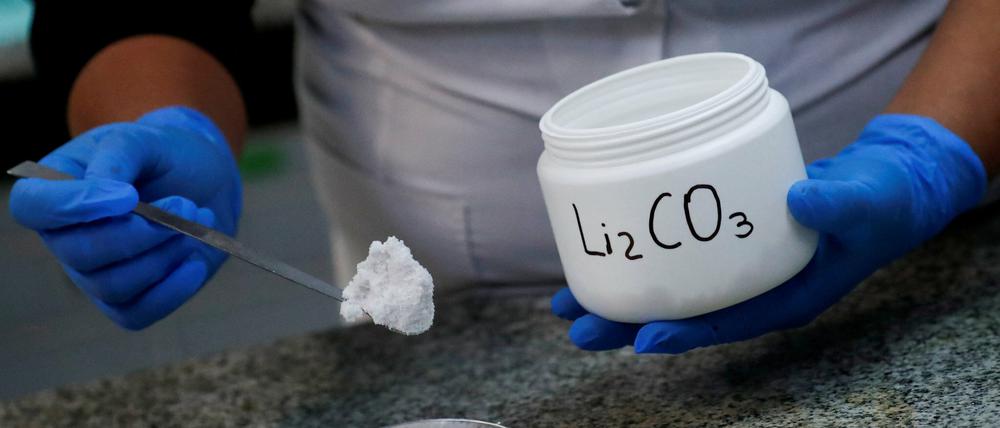 Lithium ist wichtig für die Solarindustrie.