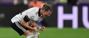 Alexandra Popp hat in fünf Spielen ganze sechs Tore erzielt und überragt bei der EM in England.
