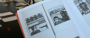 Zeichnungen des Anstoßes. Die Broschüre mit dem Titel "Presence des Femmes", deren Motive als antisemitisch kritisiert werden.