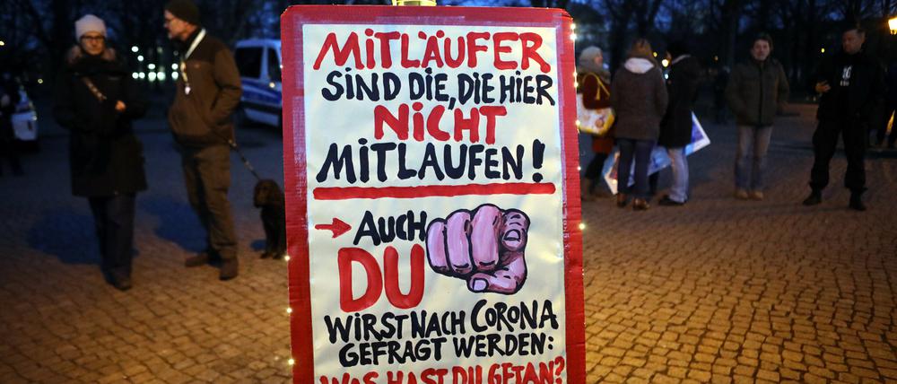 Protest von Impfgegnern