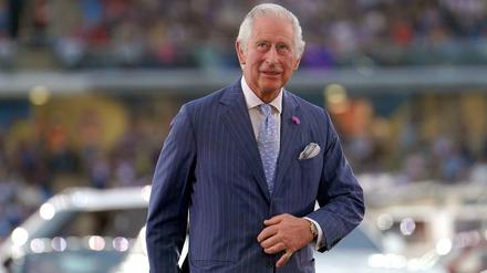 Der Thronfolger von Großbritannien kommt zur Eröffnungsfeier der Commonwealth Games im Alexander-Stadion. 
