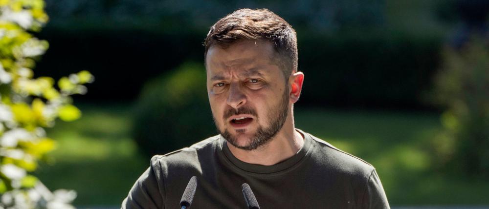 Wolodymyr Selenskyj ist Präsident der Ukraine.