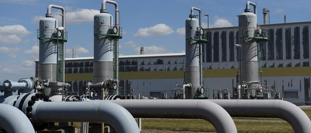 In Bad Lauchstaedt ist eine Gasspeicheranlage zu sehen.